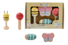 Load image into Gallery viewer, Wooden Musical 4-Piece Set: Spring Insects