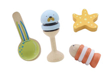 Load image into Gallery viewer, Wooden Musical Instruments 4 Piece Set: Ocean
