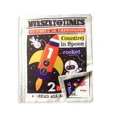 Load image into Gallery viewer, Jo &amp; Nic's Crinkly Cloth Baby Book: Counting In Space