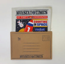 Load image into Gallery viewer, Jo &amp; Nic's Crinkly Cloth Baby Book: Counting In Space