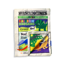 Load image into Gallery viewer, Jo &amp; Nic's Crinkly Cloth Baby Book: Rainbow Dinosaurs