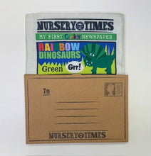 Load image into Gallery viewer, Jo &amp; Nic's Crinkly Cloth Baby Book: Rainbow Dinosaurs