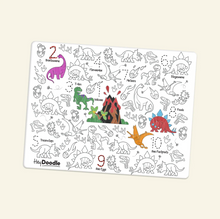 Load image into Gallery viewer, Hey Doodle 123 Silicone A3 Activity Mat: Dino Roar