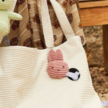 Load image into Gallery viewer, Miffy Flat Keychain ECO Corduroy 10cm: Dusty Rose
