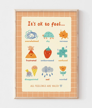 Load image into Gallery viewer, Lauren Sissons Studio: It's OK to Feel... A4 Poster
