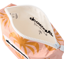 Load image into Gallery viewer, Oh Coconuts Wet Dry Pouch - Medium: Pink Palms: Pre-Order