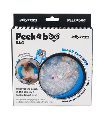 Jellystone Designs Peekaboo Sensory Bag: Beach (Blue)