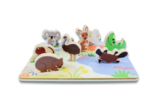 Load image into Gallery viewer, Wooden Chunky Puzzle: Australian Animals