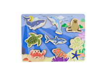 Load image into Gallery viewer, Wooden Chunky Puzzle: Sea Animals