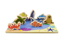 Load image into Gallery viewer, Wooden Chunky Puzzle: Sea Animals