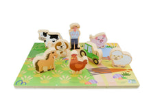 Load image into Gallery viewer, Wooden Chunky Puzzle: Aussie Farm Animals