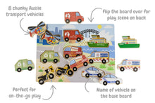 Load image into Gallery viewer, Wooden Chunky Puzzle: Aussie Transport Vehicles