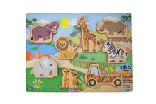 Load image into Gallery viewer, Wooden Chunky Puzzle - Zoo Animals