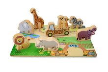 Load image into Gallery viewer, Wooden Chunky Puzzle - Zoo Animals