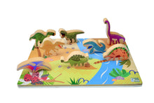 Load image into Gallery viewer, Wooden Chunky Puzzle: Dinosaurs