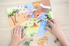 Load image into Gallery viewer, Wooden Chunky Puzzle: Dinosaurs