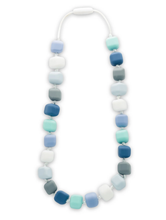 Load image into Gallery viewer, Jellystone Designs Chew Necklace: Princess &amp; the Pea - Ocean Blue - The Sensory Studio