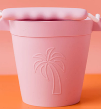 Load image into Gallery viewer, Coast Kids: Palm Beach Silicone Beach Bucket - Pink