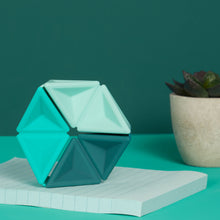 Load image into Gallery viewer, Speks Pivot Flexagon: Teal