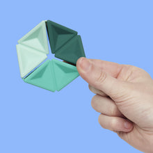 Load image into Gallery viewer, Speks Pivot Flexagon: Teal