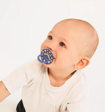 Load image into Gallery viewer, BIBS Pacifier Dummy Studio Size 1: Polka Baby Blue / Steel Blue
