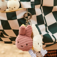 Load image into Gallery viewer, Miffy Flat Keychain ECO Corduroy 10cm: Dusty Rose