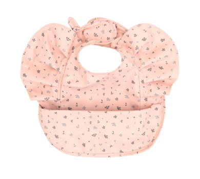 All 4 Ella Recycled Frills Bib: Leaves