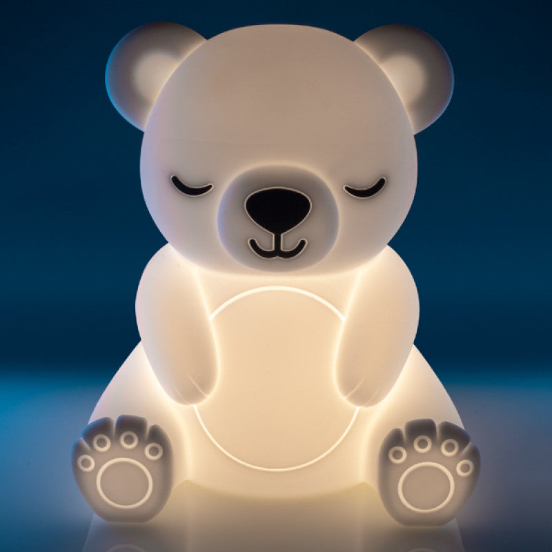 Lil Dreamers Soft Touch Silicone Teddy Bear LED Night Light