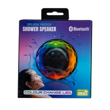 Load image into Gallery viewer, Colour Change LED Splash Proof Shower Speaker