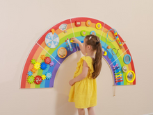 Load image into Gallery viewer, Rainbow Sensory Activity Wall Panel