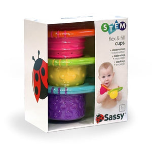Sassy Baby: Flex and Fill Cups Bath Toy