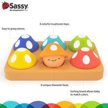 Load image into Gallery viewer, Sassy: Mischievous Mushrooms Colour Sorting Board