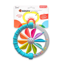 Load image into Gallery viewer, Sassy Baby: Cascading Colours Ring Baby Rattle