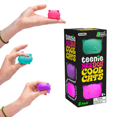 Nee Doh Teenie Cool Cats (3 Pack)