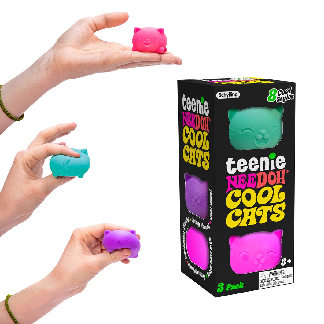 Nee Doh Teenie Cool Cats (3 Pack)