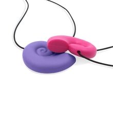 Load image into Gallery viewer, Ark Therapeutic Seashell Chew Necklace: Lavender XXT