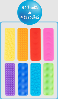 Sensory Sprouts: Textured Fidget Strips: 8 Pack