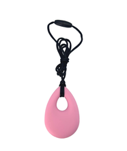 Load image into Gallery viewer, Chubuddy Bud Oval Chew Necklace: Bubblegum (Lt Pink) - The Sensory Studio