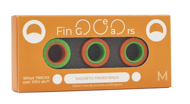 FinGears Magnetic Fidget Green/ Orange Medium