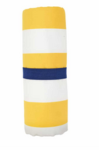 Load image into Gallery viewer, Annabel Trends Sand Free Towel: Yellow Stripe
