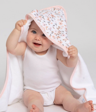 Load image into Gallery viewer, All 4 Ella Hooded Bath Towel: Pink Floral
