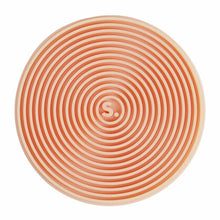 Load image into Gallery viewer, Speks Slabs Silicone Sensory Sticker: Circle Groove Orange