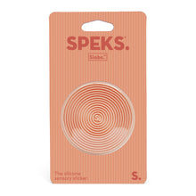 Load image into Gallery viewer, Speks Slabs Silicone Sensory Sticker: Circle Groove Orange
