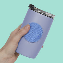 Load image into Gallery viewer, Speks Slabs Silicone Sensory Sticker: Circle Static Blue