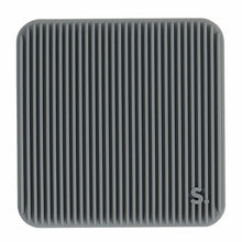 Load image into Gallery viewer, Speks Slabs Silicone Sensory Sticker: Square Groove Grey
