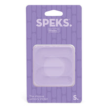 Load image into Gallery viewer, Speks Slabs Silicone Sensory Sticker: Square Path Purple