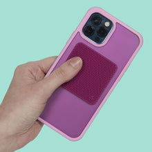 Load image into Gallery viewer, Speks Slabs Silicone Sensory Sticker: Square Static Magenta