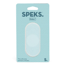 Load image into Gallery viewer, Speks Slabs Silicone Sensory Sticker: Tab Static Teal