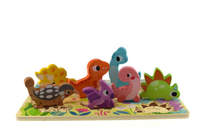 Wooden Chunky Puzzle: Dinosaur