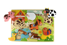 Load image into Gallery viewer, Wooden Chunky Puzzle: On the Farm